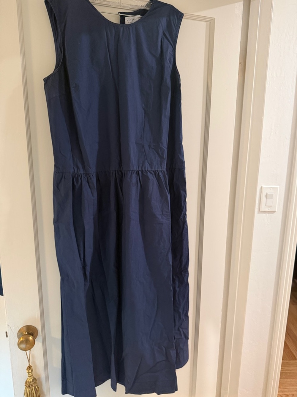 Velvet by Graham & Spencer Navy Sleeveless Midi Dress